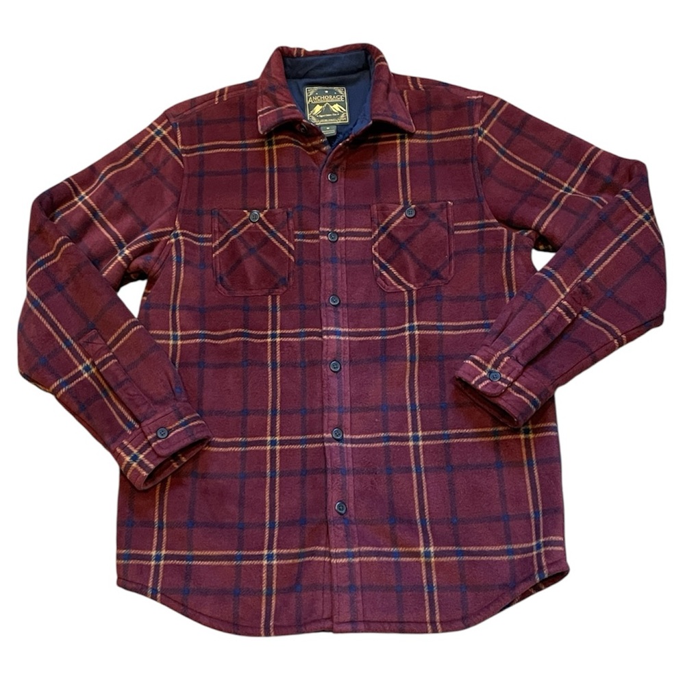 Anchorage‎ Expedition Brand Thick Fleece Plaid Shirt Shaket